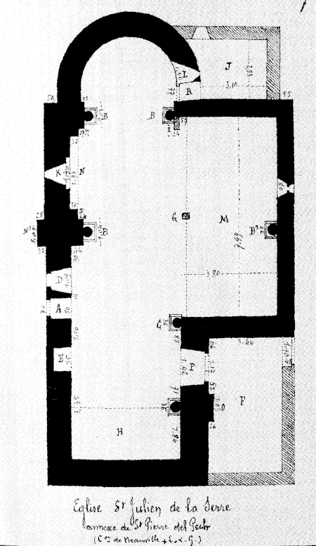 plan église St Julien de la Serre