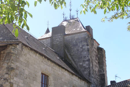 Photo toit château abbatial avant travaux